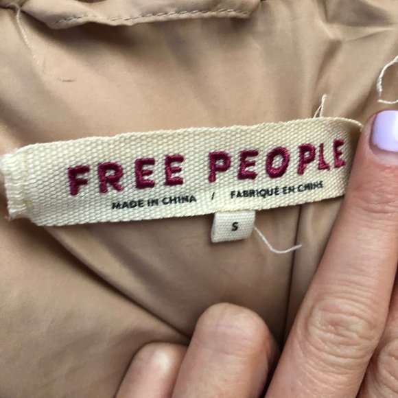 Free people fuzzy bomber jacket - Picture 4 of 4